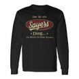 Das Ist Ein Sayers Ding Das Würdest Du Nicht Verstehen Sayers Name Langarmshirts Geschenkideen