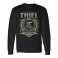 Das Ist Ein Thiel Ding Thiel Name Langarmshirts Geschenkideen