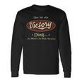 Das Ist Ein Victory Ding Das Würdest Du Nicht Verstehen Victory Name Langarmshirts Geschenkideen