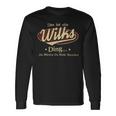 Das Ist Ein Wilks Ding Das Würdest Du Nicht Verstehen Wilks Name Langarmshirts Geschenkideen