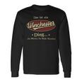 Das Ist Ein Winchester Ding Das Würdest Du Nicht Verstehen Winchester Name Langarmshirts Geschenkideen