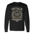 Das Ist Ein Wittman Ding Wittman Name Langarmshirts Geschenkideen