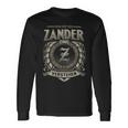 Das Ist Ein Zander Ding Zander Name Langarmshirts Geschenkideen