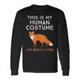 Das Ist Mein Menschen I'm Really A Fox Langarmshirts Geschenkideen