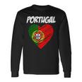 De La Bandera Del Corazón De Portugal I Love Portugal Camiseta de manga larga Ideas de regalos