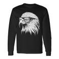 Eagles Face With Sunglasses Vintage Eagle Eyes Bird Lover Long Sleeve T-Shirt Gifts ideas