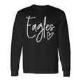 Eagles Team Pride School Spirit Heart Long Sleeve T-Shirt Gifts ideas