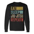 Eat Sleep Jiu-Jitsu Repeat Jiu-Jitsu Sin Mangas Camiseta de manga larga Ideas de regalos