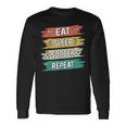Eat Sleep Soccer Repeat Boys Soccer Lovers & Players Long Sleeve T-Shirt Gifts ideas