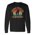 Father's Day Nage Daughter Survivor Dad Retro Long Sleeve T-Shirt Gifts ideas