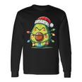 Festive Avocado Santa Christmas Lighting Langarmshirts Geschenkideen