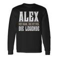 First Name Alex Name Alex Langarmshirts Geschenkideen