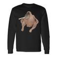 Fish Chicken Face Smoking a Cigarette Funny Meme Long Sleeve T-Shirt Gifts ideas