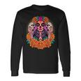 Fleurs De Crâne De La Catrina Dia De Los Muertos T-shirt à manches longues Idées cadeaux