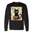Cat Ramen Graphic Japanese Kawaii Anime Cat Long Sleeve T-Shirt Gifts ideas