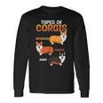 Corgi Types Untoasted Toasted Burnt Cute Puppy Corgis Long Sleeve T-Shirt Gifts ideas