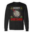 Dart Game Merry Dartmas Xmas Santa Ugly Dart's Christmas Langarmshirts Geschenkideen