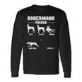 Dog Holder Doberman Dog Tricks S Langarmshirts Geschenkideen