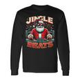 Jingle Beats Music Dj Santa Christmas Ugly Xmas Langarmshirts Geschenkideen