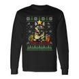 Merry Catmas Tortoiseshell Cat Ugly Christmas Jumper Langarmshirts Geschenkideen