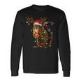 Squirrel Christmas Tree Lights Reindeer Christmas Langarmshirts Geschenkideen