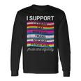 Gay Pride Lgbt Support Trans Pan Lesbian Bi Equality Langarmshirts Geschenkideen