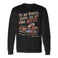 Graciosa Moto Yo No Ronco Sueño Que Soy Moto Camiseta de manga larga Ideas de regalos