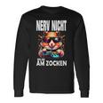 Hamster Nerv Nicht Bin Am Zocken Am Zocken Gaming Langarmshirts Geschenkideen