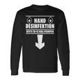 Hand Disinfection Sex Slogan Langarmshirts Geschenkideen