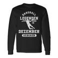 Handball Legends Are Born In December Birthday Langarmshirts Geschenkideen