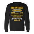 Handwerker Hourly Sale Langarmshirts Geschenkideen