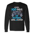 Happy 100Th Day Of School Level 100 Days Of School Unlocked Long Sleeve T-Shirt Gifts ideas