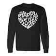 Happy New Year 2025 Heart Happy New Year New Year Langarmshirts Geschenkideen