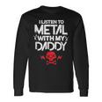 Heavy Metal Música Papá Papá Niños Rock Camiseta de manga larga Ideas de regalos