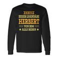 Herbert First Name Name Saying Herbert Langarmshirts Geschenkideen