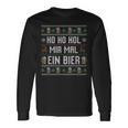 Ho Ho Hol Mir Mal Ein Bier Christmas Langarmshirts Geschenkideen