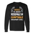 Homme Comptable Cool Dicton Amusant Comptable Comptabilité T-shirt à manches longues Idées cadeaux