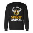Honey Bee Beekeeper Quote Bees Are My Spirit Animal Bee Long Sleeve T-Shirt Gifts ideas