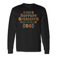 The Horrors Persist But So Do I Vintage Sunset Flower Long Sleeve T-Shirt Gifts ideas