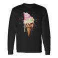 Ice Cream Melting Ice Cream Cone In Pastel Colours Langarmshirts Geschenkideen