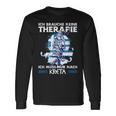 Ich Brauche Keine Therapie Ich Muss Nur Nach Kreta Langarmshirts Geschenkideen