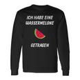 Ich Habe Eine Wassermelon Getrie Ich Habe Eine Langarmshirts Geschenkideen