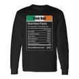 Irish Dad Nutrition Facts Father's Day Long Sleeve T-Shirt Gifts ideas