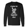 J’Aime Les Lapins Ok Lapin Mignon T-shirt à manches longues Idées cadeaux