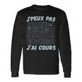 Je Peux Pas J'ai Cours Professeur Mathématiques Equations T-shirt à manches longues Idées cadeaux