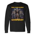 Kiss Your Homies Goodnight Cringe Hard Skeleton Meme Langarmshirts Geschenkideen