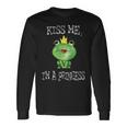 Kiss Me I'm A Princess Frog Langarmshirts Geschenkideen