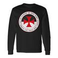 Knights Templar Cross And Seal Knight Langarmshirts Geschenkideen