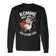 Komme Was Wolle Ich Schaf Das Landwirt Bauernhof Motivation Langarmshirts Geschenkideen