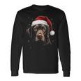 Labrador Dog Christmas Walking Dog Fan Langarmshirts Geschenkideen